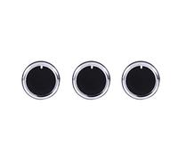 Generic Ensemble de Boutons de Commande pour 2003-2009 M3, Boutons de Commutation A/C de Remplacement de Haute qualité, Installation Facile, Plastique ABS Durable et Aluminium, Noir, 1 Jeu (3 pièces)