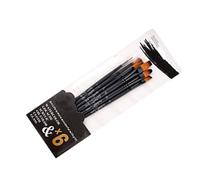 Generic Ensemble de Brosses à Aquarelle, Ensemble de Pinceaux en Acrylique pour Une Poignée en Bois Professionnelle Multifonction Facile Durable pour 6 Morceaux d'artistes (Secouer la tête)