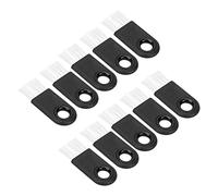 Generic Ensemble de Brosses de Nettoyage de Rasoir Multifonctions, 10 Pièces, Brosse D'élimination des Chaumes en Nylon Durable pour Usage Domestique, Noir et Blanc