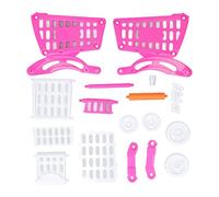 Generic Ensemble de Caddie de Courses pour Enfants, Jouets éducatifs pour Le Développement de L'apprentissage, Chariot D'épicerie Durable pour Enfants, Jouet Interactif pour Tout-Petits, 8 Jouets et