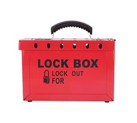 Generic Ensemble de Cadenas de Boîte de Consignation avec 12 Cadenas de sécurité Durables pour Usage Industriel, Matériau en Nylon, Conception Portable