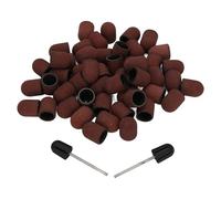 Generic Ensemble de Capuchons de Ponçage pour Ongles, Bandes de Polissage Durables et Résistantes à L'usure pour Manucure, Forets à Ongles avec Tige pour les Amateurs de Nail Art