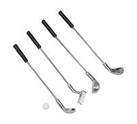 Generic Ensemble de Clubs de Golf Miniatures et Durables pour Maison de Poupée 1:12, 5 Mini Clubs de Golf pour Créations de Scènes Miniatures