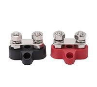 Generic Ensemble de Connecteurs de Borne de Batterie, Poteau M8 avec Blocs Négatifs Positifs Sécurisés pour Systèmes 12 V 24 V dans les Voitures, Camions, Bateaux, Camping-cars, énergie Solaire