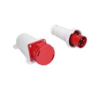 Generic Ensemble de Connecteurs de Prise Industrielle IP67 étanche, Alimentation TriphaséE 4 Broches 63A 3P + E 380-415V pour L'industrie, L', L'industrie Chimique, le Stationnement