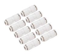 Generic Ensemble de Connecteurs Réducteurs Droits, Raccords de Tubes Réducteurs de Tuyaux D'air Efficaces pour L'industrie Textile et les Applications Médicales 10 Pièces (PG6-4)