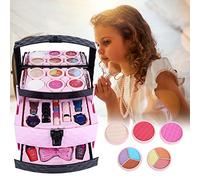 Generic Ensemble de Cosmétiques pour Filles, Kit de Maquillage Lavable, Doux et testé en sécurité pour Enfants, Introduction Parfaite au Maquillage pour les Adolescents, Premier et événements