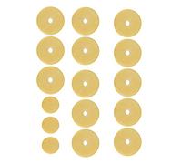 Generic Ensemble de Coussinets de Flûte Accessoires de Remplacement Durables 16 Pièces Jaune Matériau en Feutre de Haute qualité pour Flûtes, Idéal pour un Travail Exquis, adapté aux Joueurs de