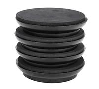 Generic Ensemble de Coussinets de Pied de Piano en Bois de Hêtre, 4 Pièces à Roulettes Rondes avec Base Antidérapante en EVA, Idéal pour Piano Droit, Prévention des Rayures et Réduction des