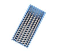 Generic Ensemble de Couteaux à Graver pour Micro Sculpture, Outils de Sculpture en Acier au Tungstène Haute Résistance pour Bijoux, Noyau D'olive en Bois 2.35mm 6 Pièces (Acier au tungstène)