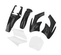 Generic Ensemble de Couvercles de Carénage en Plastique, 7 Pièces, Anti-Impcat, Résistant à la Décoloration, Garde-boue de Moto de Sport pour Apollo Dirt Bike (BLACK)
