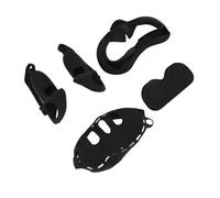 Generic Ensemble de Couvertures en Silicone VR vers, Couverture de Casque de Coque Avant Protectrice Contrôleur Contrôleur Couchage de Bâton pour Les Casques VR (Black)