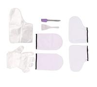 Generic Ensemble de de Bain en Cire Blanche, et Couvre-pieds Doux et Hydratants pour Usage Domestique, Spa et Salon, 100 Pièces Jetables Incluses