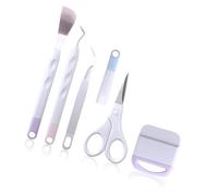 Generic Ensemble de Désherbage Artisanal en Vinyle, 5 Pièces, Outils Pratiques Portables pour Sculpter le Papier, Couper des Projets de Bricolage