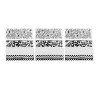 Generic Ensemble de Dossiers de Gaufrage en Plastique de Fleurs pour la Fabrication et le Grattage de Cartes de Bricolage, 9 Modèles de Gaufrage en Plastique Rectangulaires, Durables pour