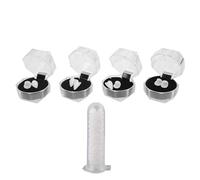 Generic Ensemble de Fausses Dents pour Fête D'halloween, Prothèses Dentaires Cosplay Non Toxiques avec Adhésif pour Fêtes de Festivals, Taille 1.3cm à 1.9cm