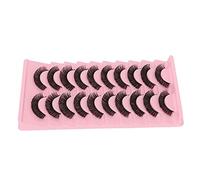 Generic Ensemble de Faux Cils Vaporeux Moelleux DD Curl 3D Multicouche Réutilisable pour le Maquillage Cosplay, Agrandir les Yeux Applicable pour Toutes les Occasions 10 Paires (DH06-3)