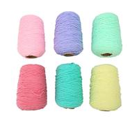Generic Ensemble de Fils à Touffeter, 6 Rouleaux de Fil de Tapis Confortable et Résistant à la Décoloration, pour la Fabrication de Tapis, Projets de Maison, 437 Mètres Chacun