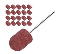 Generic Ensemble de Forets à Bande de Ponçage des Ongles, Capuchon de Polissage Efficace pour Manucure pour les Travailleurs des Salons de Manucure, Papier de Verre Fin, 10 X 15 Mm (BROWN)