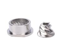 Generic Ensemble de Fraises Coniques à café en Acier Inoxydable pour Machine à café, Pièces de Rechange de 48mm pour une Extraction de Saveur Plus RicheAcier inoxydableTaille: 48mm Convient aux