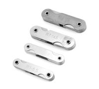 Generic Ensemble de Jauges à Filet à Rayon en Acier Inoxydable Pratique, 4pcs de Mesure des Outils pour Vérifier les Surfaces Convexes et Concaves, les Fabricants D'outils et de Matrices
