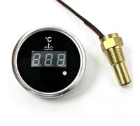 Generic Ensemble de Jauges de Température D'eau Numériques, Affichage Précis pour Motos et Voitures, Acier Inoxydable 316, 1 X Jauge de Température D'eau (12V)