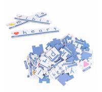 Generic Ensemble de Jeu de Puzzle D'orthographe éducatif de 90 Pièces pour Enfants, Jouet Cognitif de Pensée Logique et de Reconnaissance de Lettres, Conception en Carton Sûre et Colorée ((Jeu de