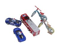 Generic Ensemble de Jeu moulé sous Pression pour Véhicule de Transport Urbain, Support de Voiture en Alliage Durable, Jeu de Rôle Amusant pour Les 3 Ans et Plus, 5 Modèles de Voitures Inclus