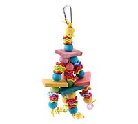 Generic Ensemble de Jouets Balançoire à Mâcher en Bois pour Perroquet et Oiseau, Durable pour Un Exercice Sain pour Les Jolis Animaux de Compagnie