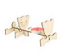 Generic Ensemble de Jouets éducatifs D'imagerie à Petits Trous pour Enfants, Kit D'expérimentation Scientifique pour Cultiver la curiosité, 4 Planches de Bois et 4 Bougies Incluses