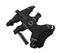 Generic Ensemble de Laisse de Harnais pour Chien, Kit de Gilet pour Chiot avec Boucles de Poitrine Doubles en Respirante, Licol Réfléchissant D'entraînement pour Animaux de Compagnie