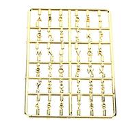 Generic Ensemble de Lettres et Chiffres de Maison de Poupée Miniature DIY 1/12 pour L'interaction Familiale et L'éducation, Accessoire de Meubles de Porte D'entrée en Plastique pour Maison de Poupée