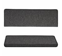 Generic Ensemble de Marches D'Escalier en Moquette, Moquette Lavable, Escaliers Antidérapants pour la sécurité des Escaliers de la Maison et la Protection du Sol (Anthracite #00)