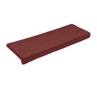 Generic Ensemble de Marches D'Escalier en Moquette, Moquette Lavable, Escaliers Antidérapants pour la sécurité des Escaliers de la Maison et la Protection du Sol (Rouge bordelais #14)