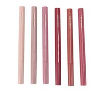Generic Ensemble de Marqueurs de Crayon à Lèvres, 6 Couleurs de Crayon à Lèvres Liquide avec Pointe en éponge, Marqueur de Teinte à Lèvres Mat Longue Durée, Facile à Appliquer et à