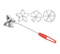 Generic Ensemble de Moulage D' de Gâteaux pour Créer des Rosaces, Parfait pour les Biscuits de Noël, Alliage D'aluminium Durable, Machine à Desserts à Biscuits 4 Pièces pour les Amateurs et les