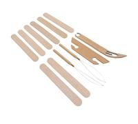Generic Ensemble de Navettes de Tissage 12 Pièces, Outils Robustes en Bois Dur pour les Projets de Métier à Tisser pour Débutants et Artisans Expérimentés