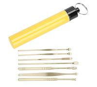 Generic Ensemble de Nettoyeurs de Cérumen Professionnels, Outils en Acier Inoxydable avec Pointeurs D'oreille en Spirale et à Ressort pour un Usage Domestique, 6 Unités