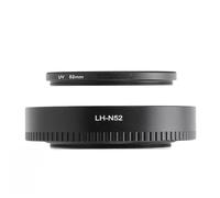 Generic Ensemble de Pare-Soleil avec Filtre UV HD et Capuchon pour Une qualité d'image Améliorée dans la Photographie Côtière et de Montagne, 52 Mm
