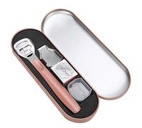 Generic Ensemble de Pédicure Exfoliant Efficace pour les Pieds, en Acier Inoxydable pour L'élimination des Peaux Mortes, Processus de Traitement Thermique Sous Vide (Ensemble de rabot à pied en or