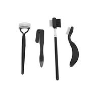 Generic Ensemble de Peignes à Sourcils Pliants, 4 Pièces, Séparateur de Cils en Acier Inoxydable, Brosse de Toilettage Portable pour Femmes