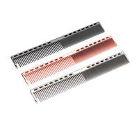 Generic Ensemble de Peignes en Aluminium Space avec un Design en Forme de U, Kit de Brosse à Cheveux Antistatique à Dents Fines pour la Maison, Salon de Coiffure, Peigne 3 Pièces, 7,9 X 1,1 Pouces