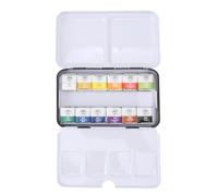 Generic Ensemble de Peinture Aquarelle Professionnelle, Boîte en Fer Portable avec Couleurs Douces et Haute Adhérence pour Artistes, étudiants, Enseignement en Classe, Ensemble (pigment)