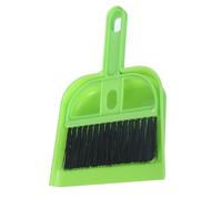 Generic Ensemble de Pelle à Poussière avec Brosse de Bureau, Balai à Main de Table, Pelle à Poussière Ergonomique, Nettoyage Efficace, Poils Souples pour Ordinateur (GREEN)