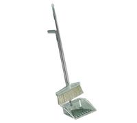 Generic Ensemble de Pelle à Poussière et Balai, Outil de Nettoyage Durable avec Long Manche pour la Maison et Le Bureau, en Acier Inoxydable et en PP, Kit Pratique de 2 Pièces (Green)
