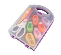 Generic Ensemble de Perforatrices 5 en 1, avec Ciseaux et Lame de Rechange pour Feuilles de Papier Kraft pour Enfants