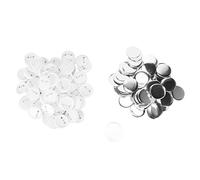 Generic Ensemble de Pièces de Badges à Boutons Vierges Antirouille, Fournitures de Fabrication de Boutons pour Cadeaux Uniques, en Plastique Fer pour événements, 100 Ensembles (58MM)