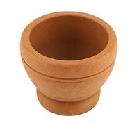 Generic Ensemble de Pilon à Mortier à épices en Plastique PP Solide et Léger pour écraser L'ail et les Pilules à la Maison et à L'apothicaire 11x9 Cm (Couleur du bois)