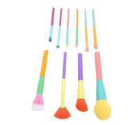 Generic Ensemble de Pinceaux de Maquillage coloré, Brosses de Cosmétiques Conviviales pour les Fards à Paupières