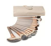 Generic Ensemble de Pinceaux de Maquillage Professionnels, Outil Cosmétique Naturel 3D Super Doux pour la Maison avec Sac de Rangement, Kit de Pinceaux pour Ombre à Paupières